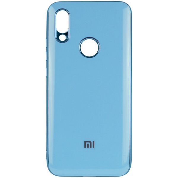 

Противоударный Чехол накладка Epik Glossy Logo NEW для Xiaomi Redmi Note 7 / Note 7 Pro / Note 7s Голубой / Light Blue