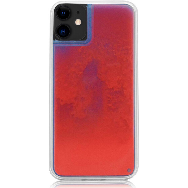 

Противоударный Чехол накладка Epik Neon Sand Glow in the dark NEW для Apple iPhone 11 Фиолетовый / Оранжевый