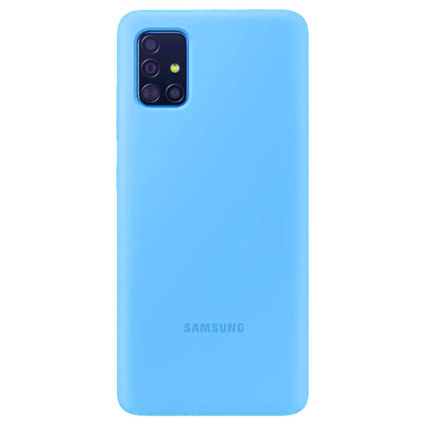 

Противоударный Чехол накладка Epik Full Protective NEW для Samsung Galaxy A51 Голубой / Light Blue