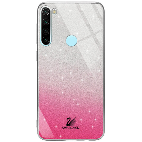 

Противоударный Чехол накладка Epik Swarovski NEW для Xiaomi Redmi Note 8 Малиновый