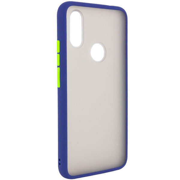 Противоударный Чехол накладка Epik Color Buttons Shield NEW Series для Xiaomi Redmi Note 7 / Note 7 Pro / Note 7s Синий