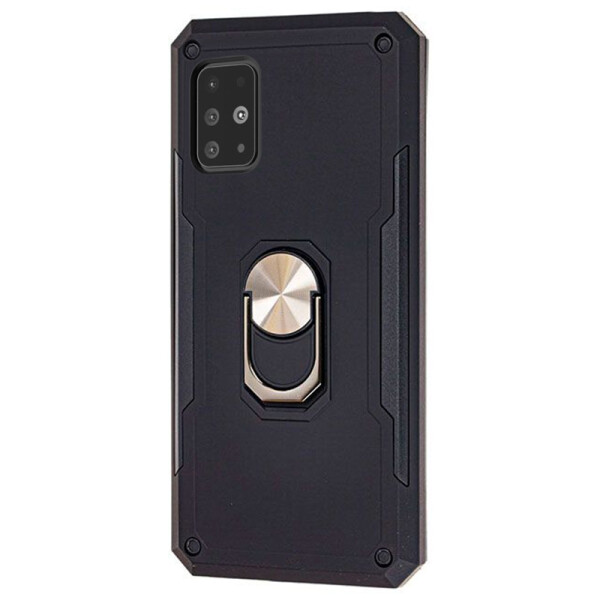 

Противоударный Чехол накладка SG Ring Color NEW с магнитным держателем для Samsung Galaxy A51 Черный / Black