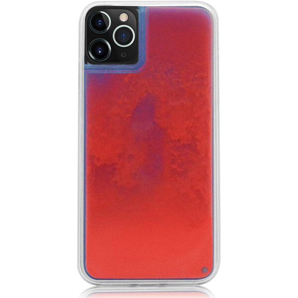 

Противоударный Чехол накладка Epik Neon Sand Glow in the dark NEW для Apple iPhone 11 Pro Max Фиолетовый / Оранжевый