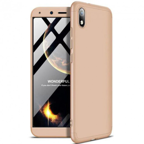 

Пластиковая накладка чехол GKK LikGus 360 градусов для Xiaomi Redmi 7A Золотой