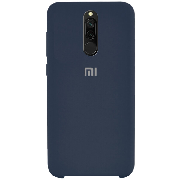 

Противоударный Чехол накладка Epik Silicone case NEW для Xiaomi Redmi 8 Синий / Midnight Blue