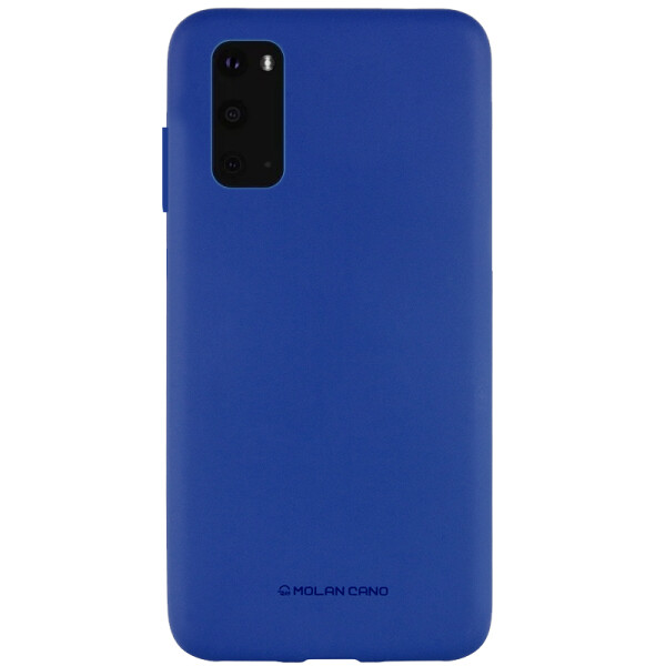 

Противоударный Чехол накладка Molan Cano Smooth NEW для Samsung Galaxy S20 Синий