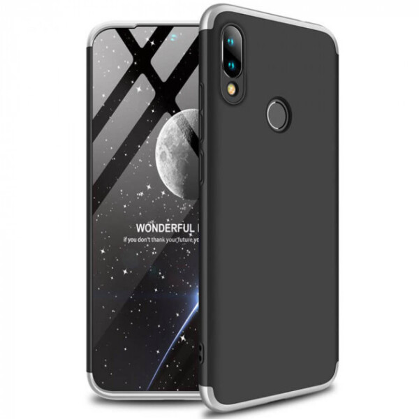 

Пластиковая накладка чехол GKK LikGus 360 градусов для Xiaomi Redmi Note 7 / Note 7 Pro / Note 7s Черный Серебряный Accesorio