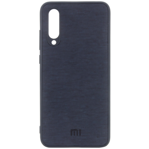 

Противоударный Чехол накладка Epik Textile Logo NEW для Xiaomi Mi A3 / CC9e Синий