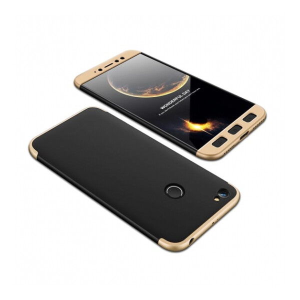 

Пластиковая накладка чехол GKK LikGus 360 градусов для Xiaomi Redmi Note 5A Prime / Redmi Y1 Черный / Золотой