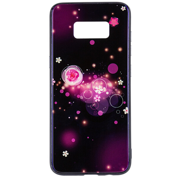 

Противоударный Чехол накладка Epik Fantasy NEW с глянцевыми торцами для Samsung Galaxy S8 Пузырьки и цветы