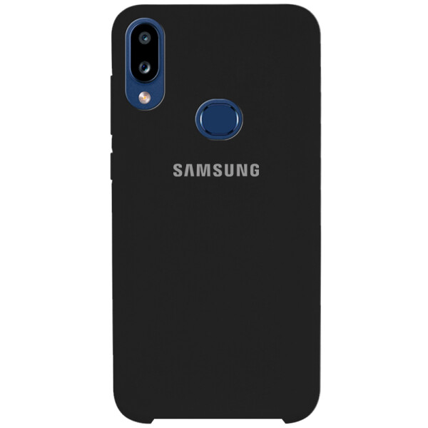 

Противоударный Чехол накладка Epik Silicone case NEW для Samsung Galaxy A10s Черный / Black