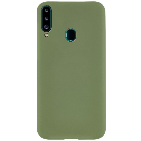 

Противоударный Чехол накладка Epik Soft-touch NEW для Samsung Galaxy A20s Оливковый