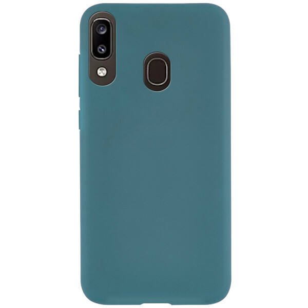 

Противоударный Чехол накладка Epik Soft-touch NEW для Samsung Galaxy A20 / A30 Синий / Denim Blue