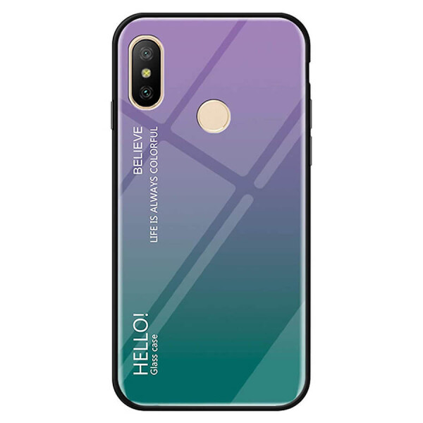 

Противоударный Чехол накладка Epik Gradient Hello NEW для Xiaomi Mi Max 3 Фиолетовый
