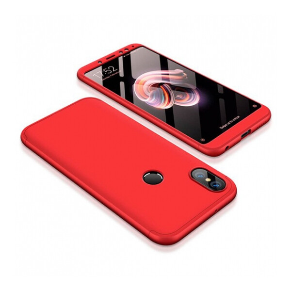 

Пластиковая накладка чехол GKK LikGus 360 градусов для Xiaomi Redmi Note 6 Pro Красный