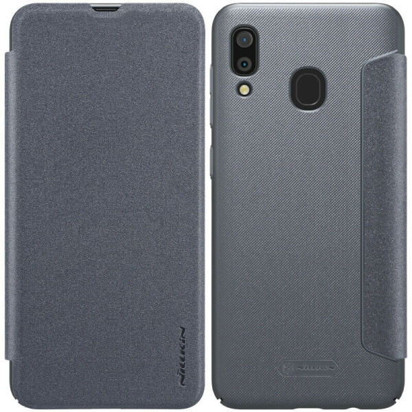 

Противоударный Чехол книжка Nillkin Sparkle Series NEW для Samsung Galaxy A20 / A30 Черный