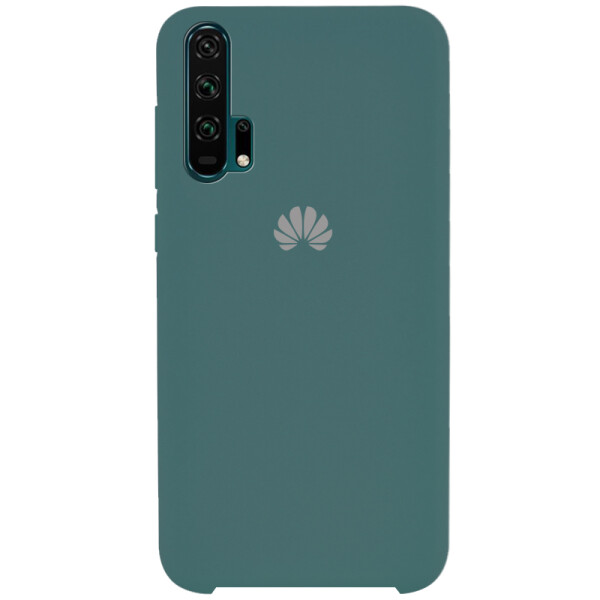 

Противоударный Чехол накладка Epik Silicone case NEW для Huawei Honor 20 Pro Зеленый / Pine Green