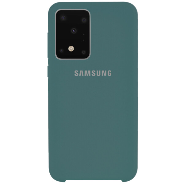 

Противоударный Чехол накладка Epik Silicone case NEW для Samsung Galaxy S20 Ultra Зеленый / Pine Green