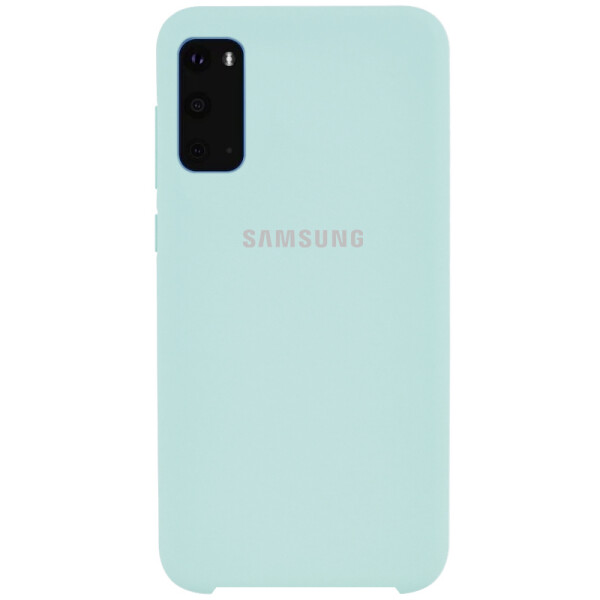 

Противоударный Чехол накладка Epik Silicone case NEW для Samsung Galaxy S20 Бирюзовый / Turquoise