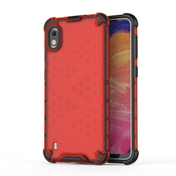 

Противоударный Чехол накладка Epik Transformer Honeycomb для Samsung Galaxy A10 Красный