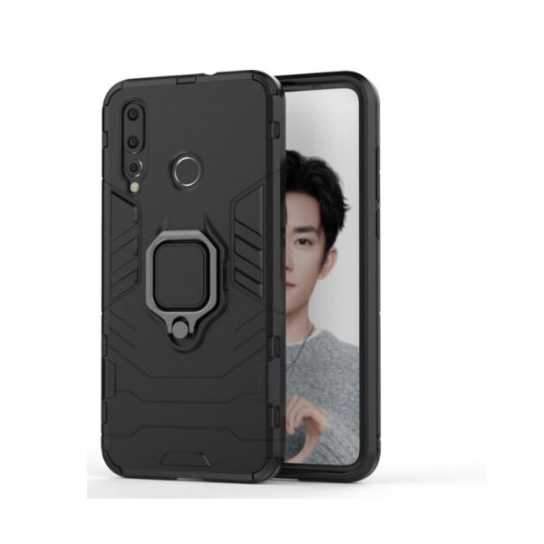 

Противоударный Чехол накладка Epik Transformer Ring NEW с магнитным держателем для Huawei Nova 4 Черный / Soul Black