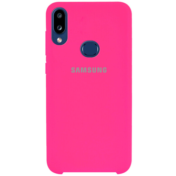 

Противоударный Чехол накладка Epik Silicone case NEW для Samsung Galaxy A10s Розовый / Barbie Pink
