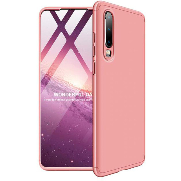 

Противоударный Чехол Пластиковая накладка GKK LikGus 360 градусов NEW для Huawei P30 Розовый / Rose Gold