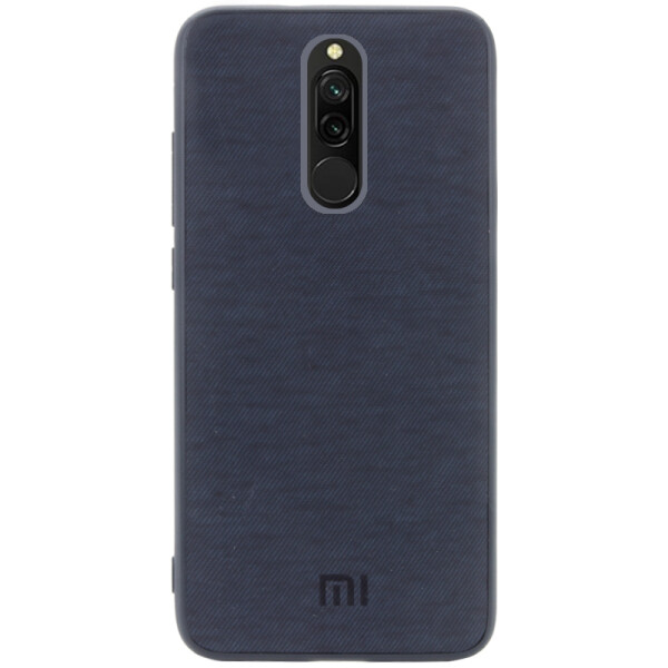 

Противоударный Чехол накладка Epik Fiber Logo NEW для Xiaomi Redmi 8 Синий