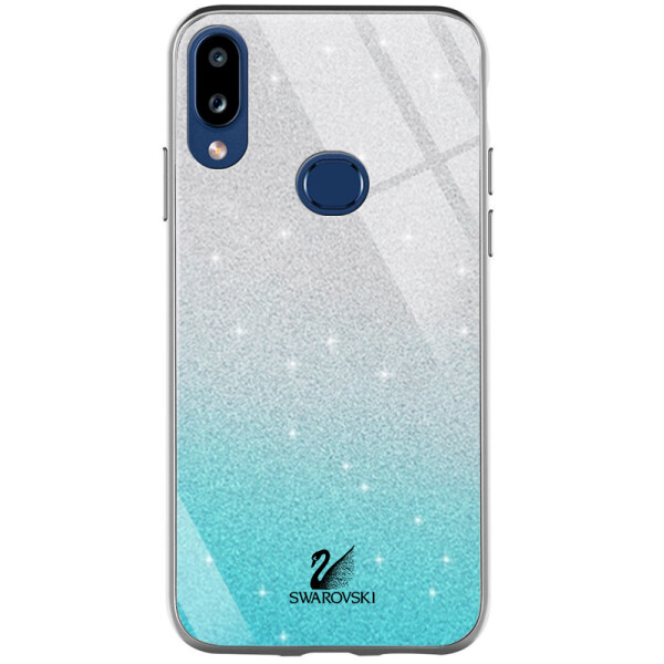 

Противоударный Чехол накладка Epik Swarovski NEW для Samsung Galaxy A10s Бирюзовый