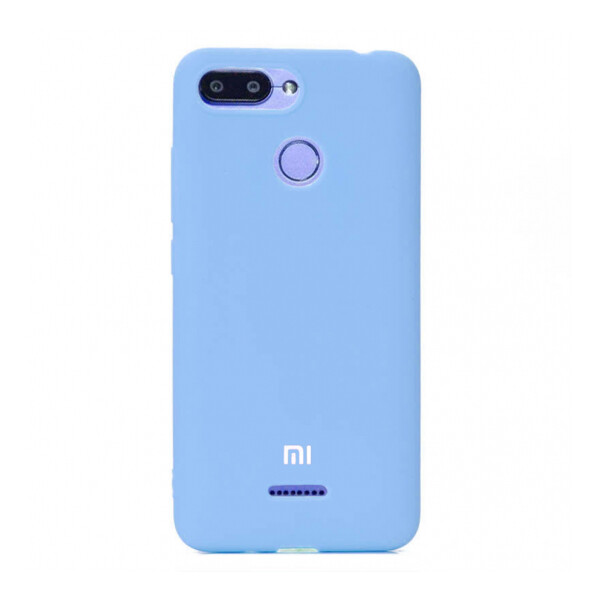 

Противоударный Чехол накладка Epik Silicone case NEW для Xiaomi Redmi 6 Голубой / Lilac Blue