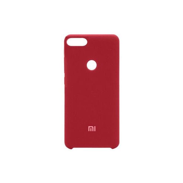 

Противоударный Чехол накладка Epik Silicone case NEW для Xiaomi Redmi 6 Бордовый / Burgundy Light