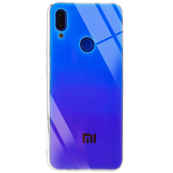 

Противоударный Чехол накладка Epik Gradient Rainbow NEW с лого для Xiaomi Redmi 7 Синий