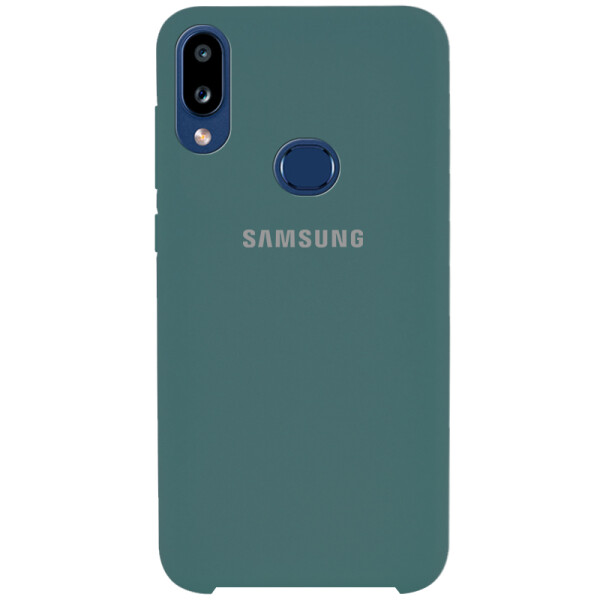 

Противоударный Чехол накладка Epik Silicone case NEW для Samsung Galaxy A10s Зеленый / Pine Green