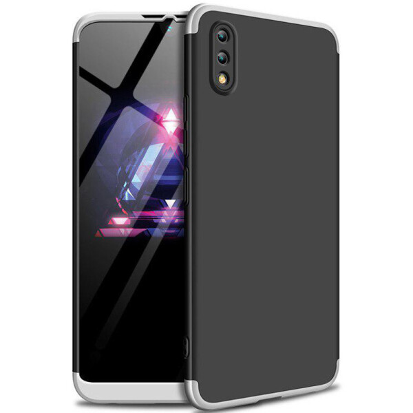 

Противоударный Чехол пластиковая накладка GKK LikGus 360 градусов NEW для Huawei Y7 Pro (2019) / Enjoy 9 Черный / Серебряный