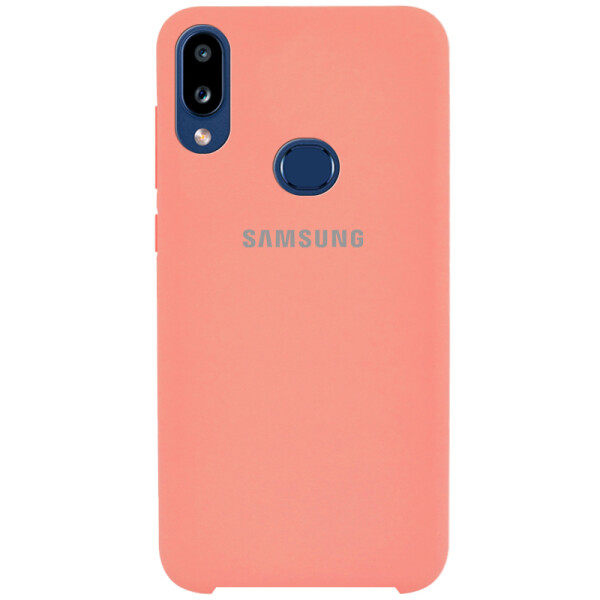 

Противоударный Чехол накладка Epik Silicone case NEW для Samsung Galaxy A10s Персиковый / Peach
