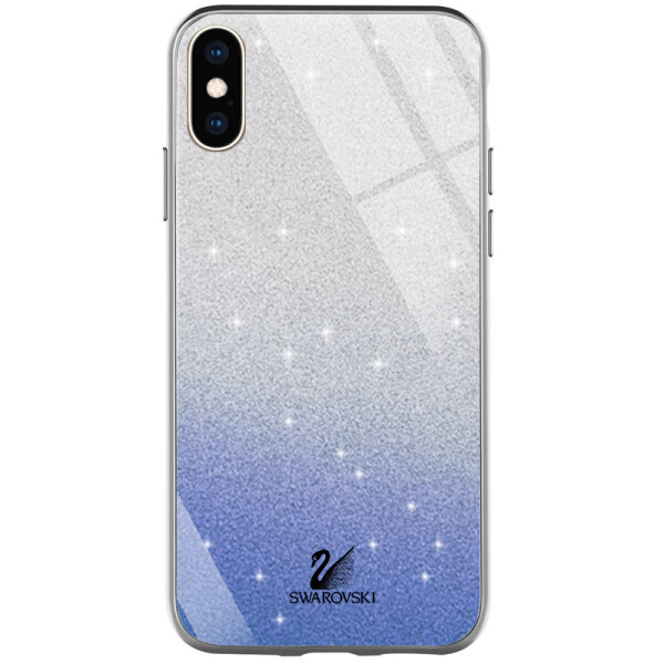 

Противоударный Чехол накладка Epik Swarovski NEW для Apple iPhone XS Max Синий