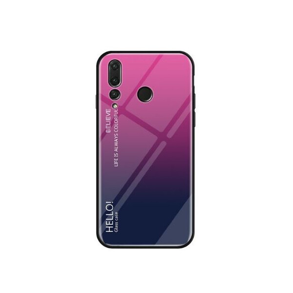 

Противоударный Чехол накладка Epik Gradient Hello NEW для Huawei Nova 4 Малиновый
