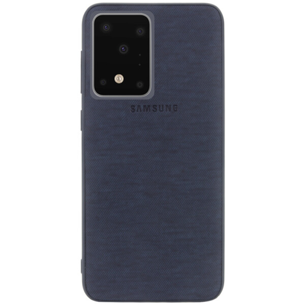

Противоударный Чехол накладка Epik Fiber Logo NEW для Samsung Galaxy S20 Ultra Синий
