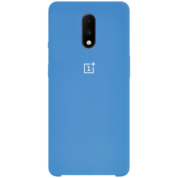 

Противоударный Чехол накладка Epik Silicone case NEW для OnePlus 7 Синий / Blue
