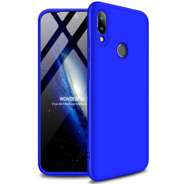 

Пластиковая накладка чехол GKK LikGus 360 градусов для Xiaomi Redmi Note 7 / Note 7 Pro / Note 7s Синий