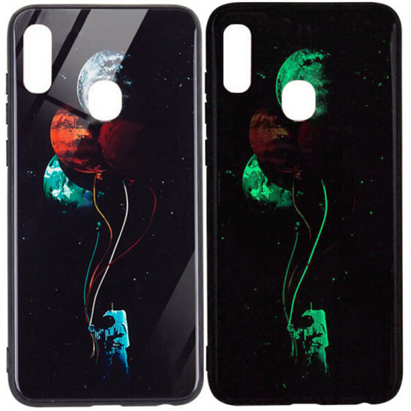 

Противоударный Чехол накладка Epik NEW светящийся в темноте для Xiaomi Redmi Note 7 / Note 7 Pro / Note 7s Космос / Черный