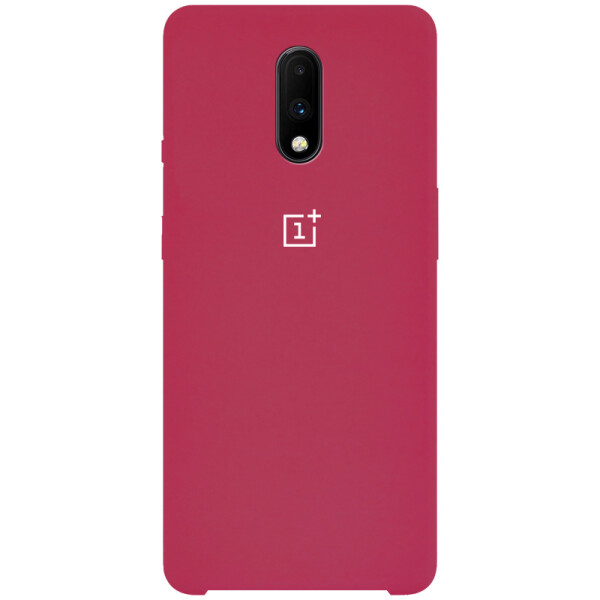 

Противоударный Чехол накладка Epik Silicone case NEW для OnePlus 7 Красный / Rose Red