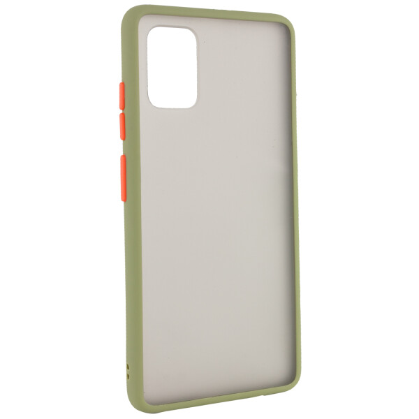

Противоударный Чехол накладка Epik Color Buttons Shield NEW Series для Samsung Galaxy A51 Зеленый