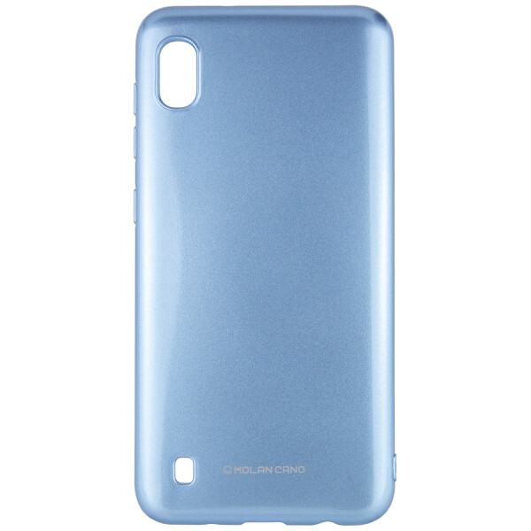 

Противоударный Чехол накладка Molan Cano Glossy NEW для Samsung Galaxy A10 Голубой