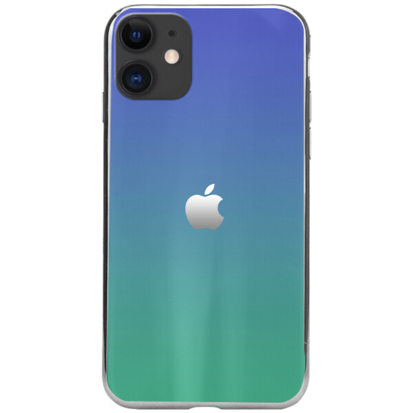 

Противоударный Чехол накладка Epik Gradient Aurora NEW для Apple iPhone 11 Фиолетовый / Бирюзовый