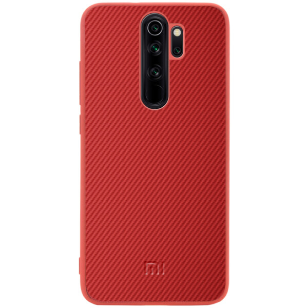 

Противоударный Чехол накладка Epik Fiber Logo NEW для Xiaomi Redmi Note 8 Pro Красный