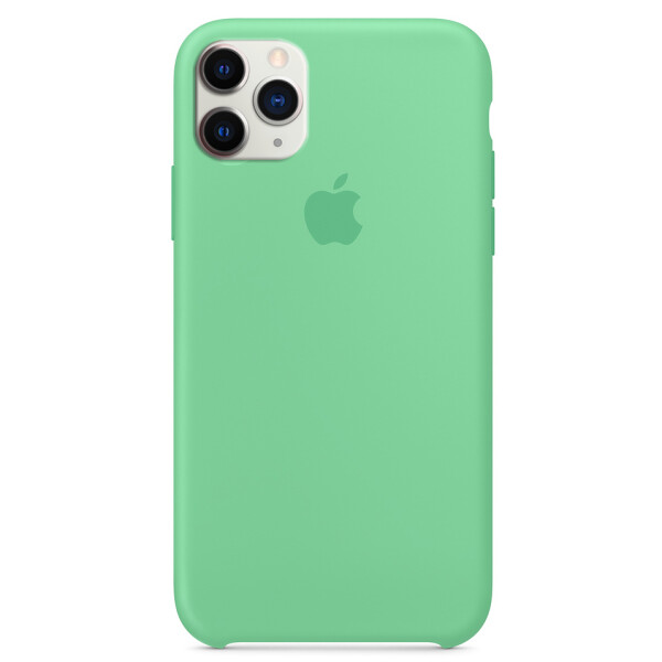 

Противоударный Чехол накладка Epik Silicone case NEW A Series для Apple iPhone 11 Pro Зеленый / Spearmint
