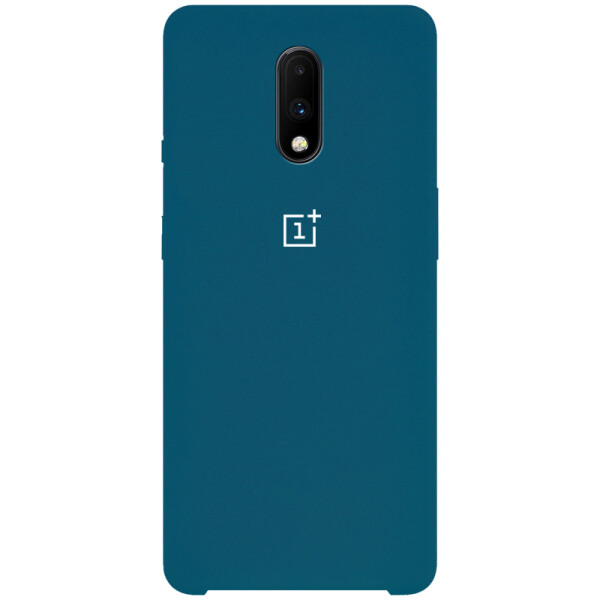 

Противоударный Чехол накладка Epik Silicone case NEW для OnePlus 7 Синий / Cosmos Blue
