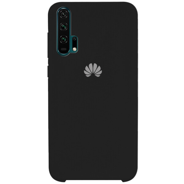 

Противоударный Чехол накладка Epik Silicone case NEW для Huawei Honor 20 Pro Черный / Black