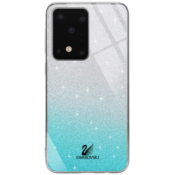 

Противоударный Чехол накладка Epik Swarovski NEW для Samsung Galaxy S11 Plus Бирюзовый